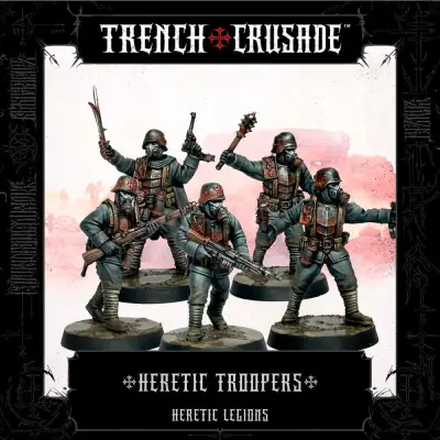 Figurine trench crusade heretic troopers multipart